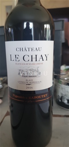 Bordeaux Blaye-Côtes-de-Bordeaux Château Le Chay Antoine 2016