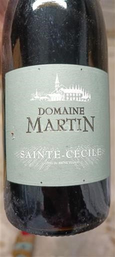 Rhônen laakso Côtes-du-rhône-villages Domaine Martin Sainte-Cécile 2023