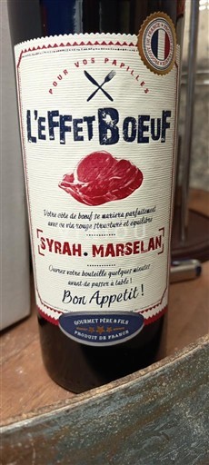 Languedoc và Roussillon Vùng đất Oc L'Effet Boeuf Syrah-Marselan 2023