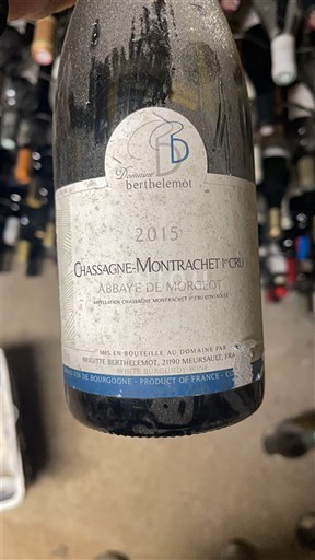 Bourgogne Ikke specificeret Premier Cru Domaine Berthelemot Abbaye de Morgeot 2015