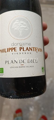 Údolí Rhôny Côtes-du-Rhône-villages Domaine Philippe Plantevin Plan de Dieu 2020
