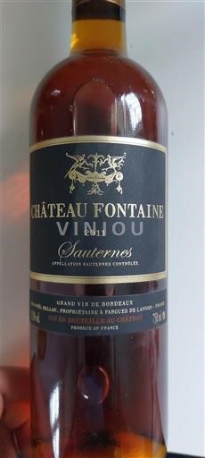 Bordeaux Sauternes Château Fontaine 2011