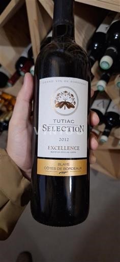 Bordeaux Blaye-Côtes-de-Bordeaux Tutiac Excellence 2012