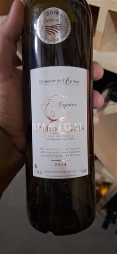 Thung lũng sông Loire Thung lũng Loire Domaine L'Epinay Caprice 2015