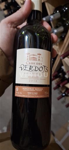 Jihozápad Bergerac Clos des Verdot 2016