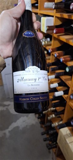 Bourgogne Mercurey Premier Cru Maison Colin Seguin La Bondue 2016