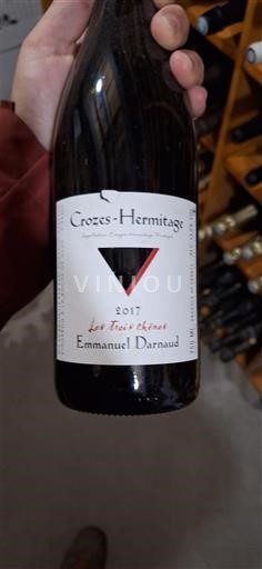 Rhône-dalen Crozes-Hermitage Emmanuel Darnaud Les Trois Chênes 2017