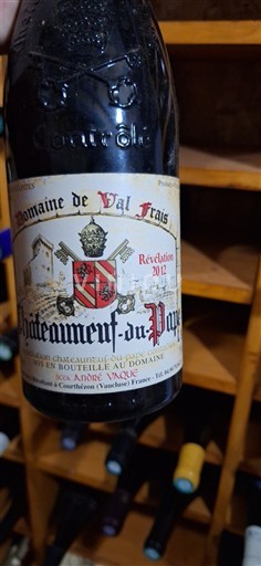 Vallée du Rhône Châteauneuf-du-pape Domaine Val Frais Révélation 2012