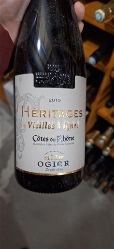 Rona dolina Côtes-du-Rhône Ogier Héritages Vieilles Vignes 2015