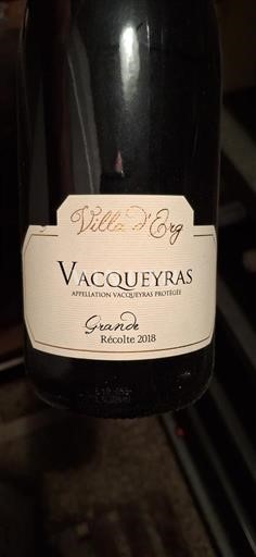 Valea Ronului Vacqueyras Villa d’Erg Grande recolte 2018