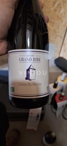 Rhônen laakso Côtes-du-rhône Domaine Grand Ribe 2019