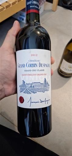 Bordeaux Saint-Émilion Grand Cru Grand Cru Classé Château Grand Corbin-Despagne 2012