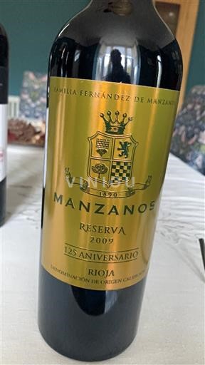 La Rioja rioja Manzanos Reserva 125 Aniversario 2009