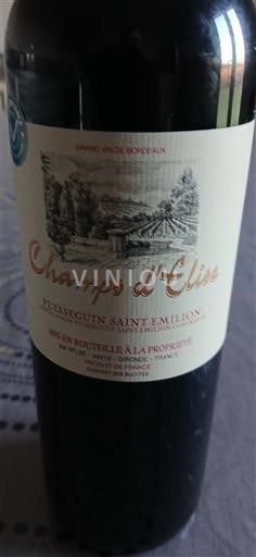 Bordéus Puisseguin-saint-émilion Champs Élise Não Sazonado