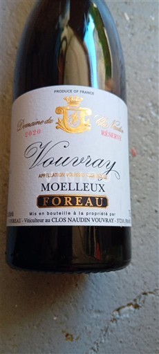 Loiren laakso Vouvray Domaine Foreau Réserve 2020