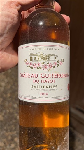Bordeaux Sauternes Château Guiteronde du Hayot 2014