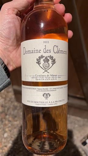 Thung lũng Rhône Costières-de-nîmes Domaine Des Clément 2022