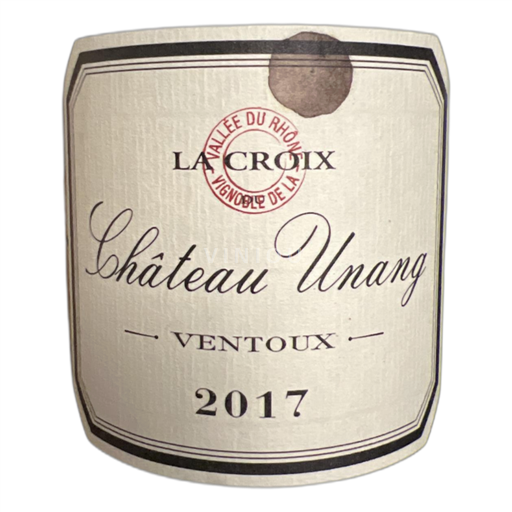 Vallée du Rhône Ventoux Château Unang 2017