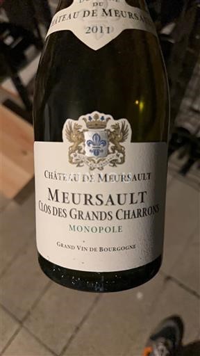 Borgoña Meursault Château Meursault Clos des Grands Charrons Monopole 2011