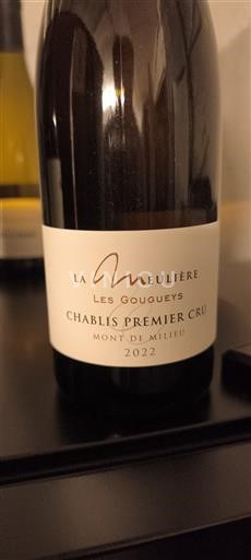 Burgundy Chablis Premier Cru La Meulière Les Gougueys 2022