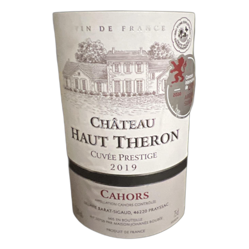 South West Cahors Château Haut Theron Prestige 2019