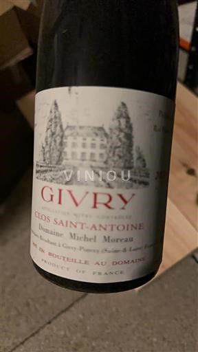 Bourgondië Givry Domaine Michel Moreau Clos Saint-Antoine 2018