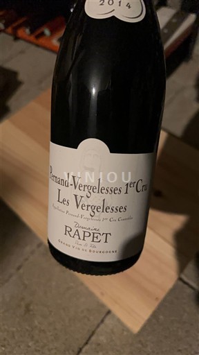 Borgoña No especificado Premier Cru Domaine Rapet Les Vergelesses 2014