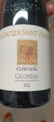 Rhônen laakso Gigondas La Bastide Saint Vincent Costevielle 2022