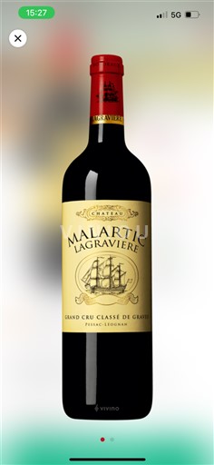 Bordeaux Pessac-Léognan Grand Cru Classé de Graves Château Malartic-Lagravière 2014