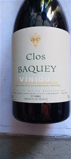 Sudoeste Côtes-du-marmandais Clos Baquey 2017