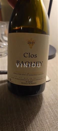 Tây Nam Côtes-du-marmandais Clos Baquey 2017