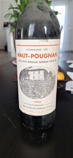 Bordeaux Bordeaux supérieur Domaine Haut-Pougnan 1969