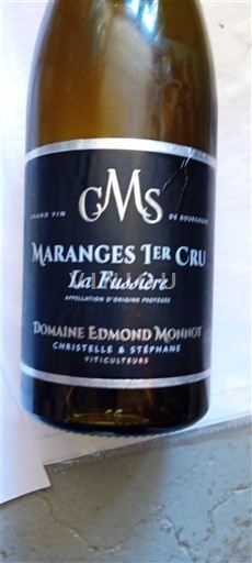 Burgundy Maranges Premier Cru Domaine Edmond Monnot La Fussière Non-Vintage