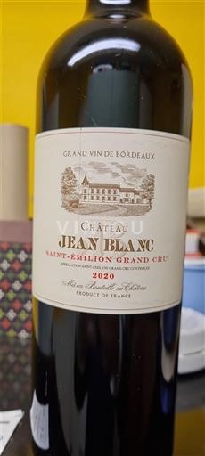 Burdeos Saint-Émilion Gran Cru Grand Cru Château Jean Blanc 2020