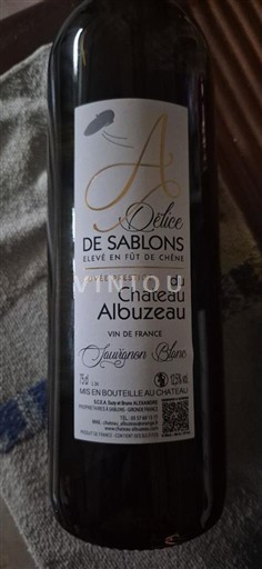 Zuidwest-Frankrijk Niet gespecificeerd Château Albuzeau Délice de Sablons Prestige Niet-geïntegreerd