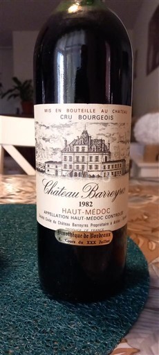 Bordeaux Haut-Médoc Château Barreyres 1982