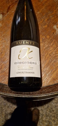 Alsace Gewurztraminer Vendanges Tardives Kuentz 2015