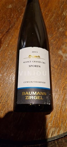 Alsasko Gewürztraminer Grand Cru Baumann Zirgel Sporen 2015