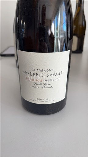 Champagne Sâm-panh Frédéric Savart Bulle de Rosé Premier Cru Không niên vụ