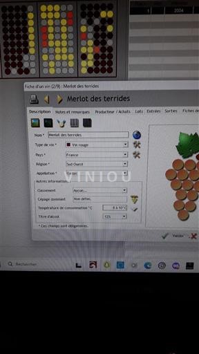 Zuidwest-Frankrijk Niet gespecificeerd Merlot des terrides 2004