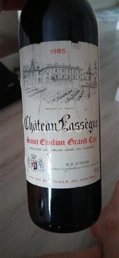 Bordeaux Saint-Émilion Grand Cru Grand Cru Château Lassegue 1985