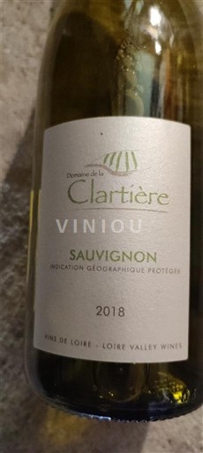 Thung lũng sông Loire Thung lũng Loire Domaine La Clartière Sauvignon 2018