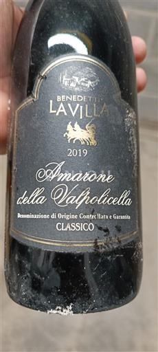 Benecija Amarone della Valpolicella Benedetta La Villa 2019