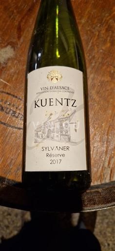 Alsace Sylvaner Kuentz Réserve 2017