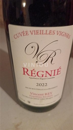 Beaujolais Régnié Vincent Rey Vieilles Vignes 2022