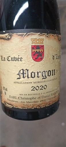 Beaujolais Morgon EARL Christophe et Daniel Rampon La d'Antan 2020