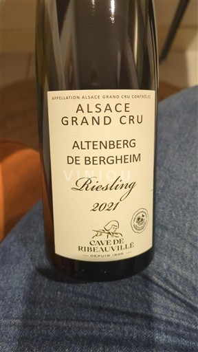 Alsácia Riesling Grand Cru Cave de Ribeauvillé Altenberg de Bergheim 2021