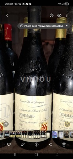 Borgonha Pommard La Metairie Réserve du Domaine Vieux 2003