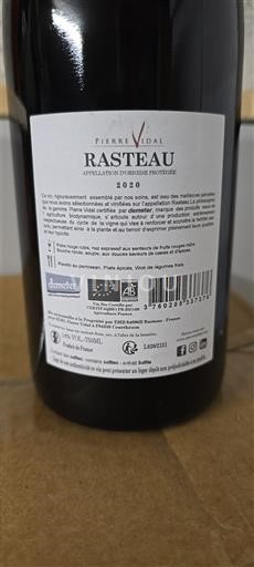 Thung lũng Rhône Rasteau Pierre Vidal Infinitis 2020