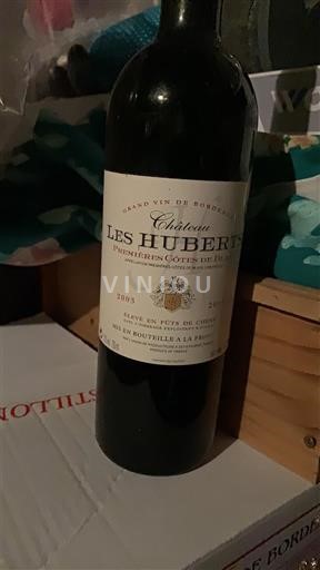 Bordeaux Ospecificerad Château Les Huberts 2003